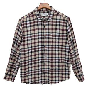 PacSun Plaid Flannel Shirt Mens Multicolor Long Sleeve Button Down Size L
